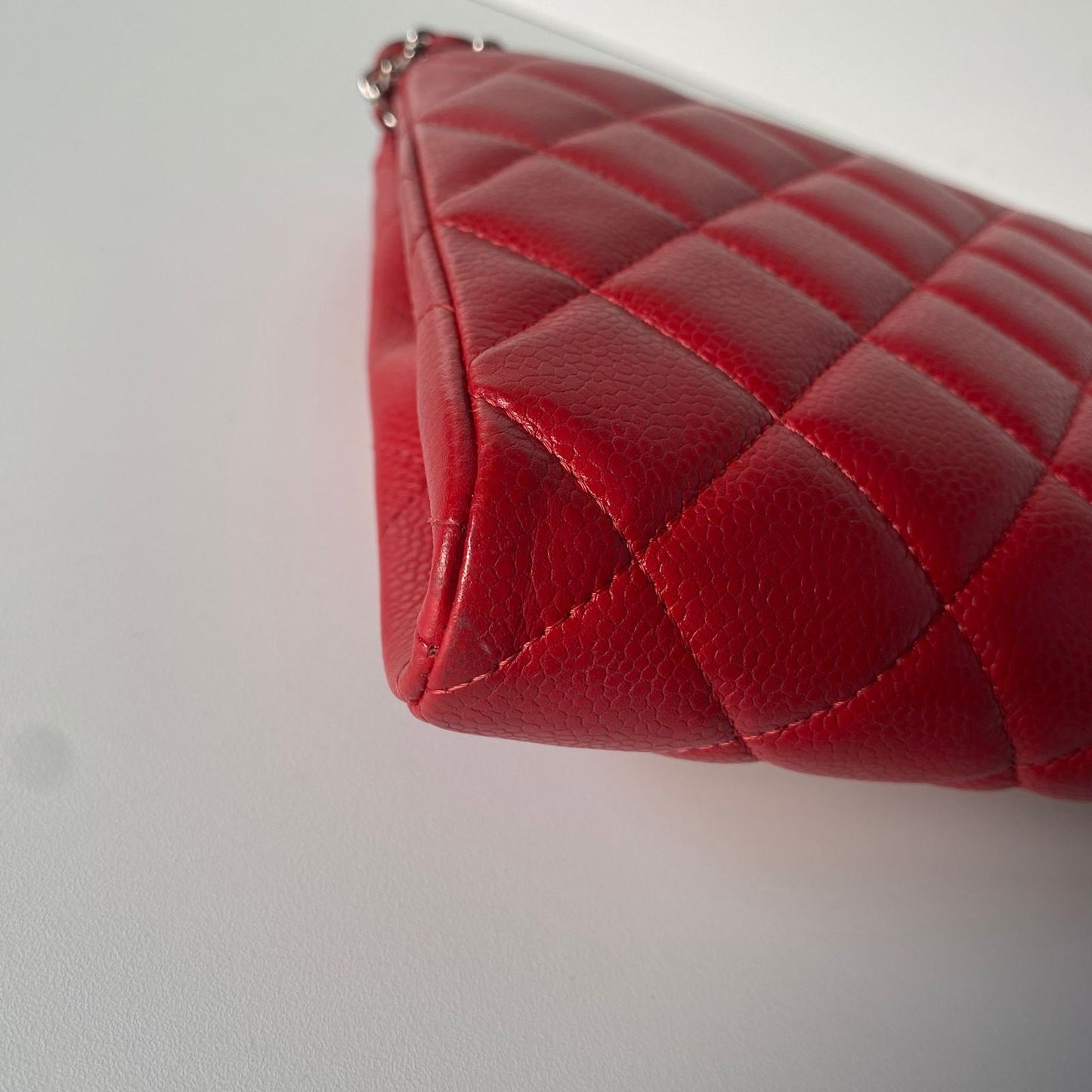 Chanel Clutch Classic Single Flap Red Caviar #18