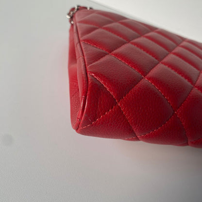 Chanel Clutch Classic Single Flap Red Caviar #18