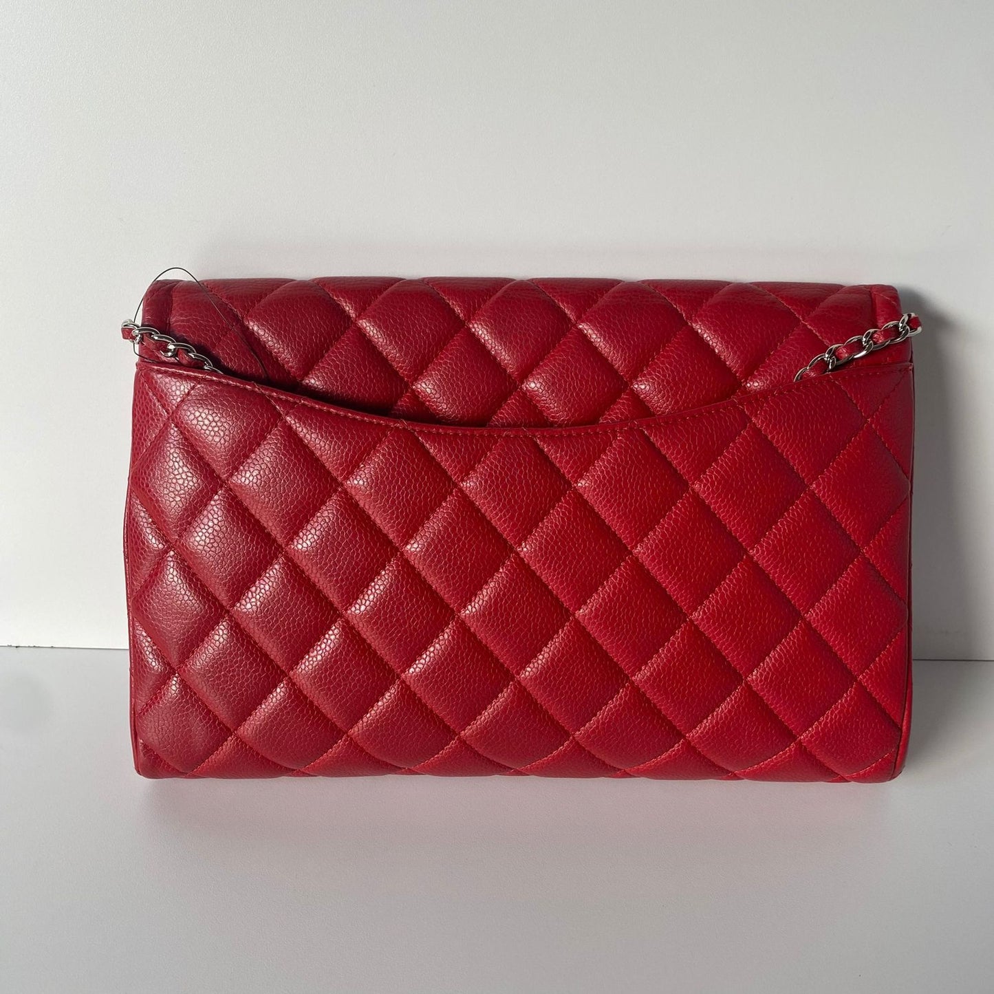 Chanel Clutch Classic Single Flap Red Caviar #18