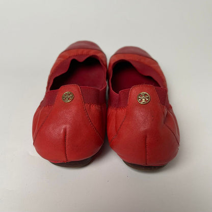 Tory Burch Ballerina Orange Red Size 7M/23.5cm