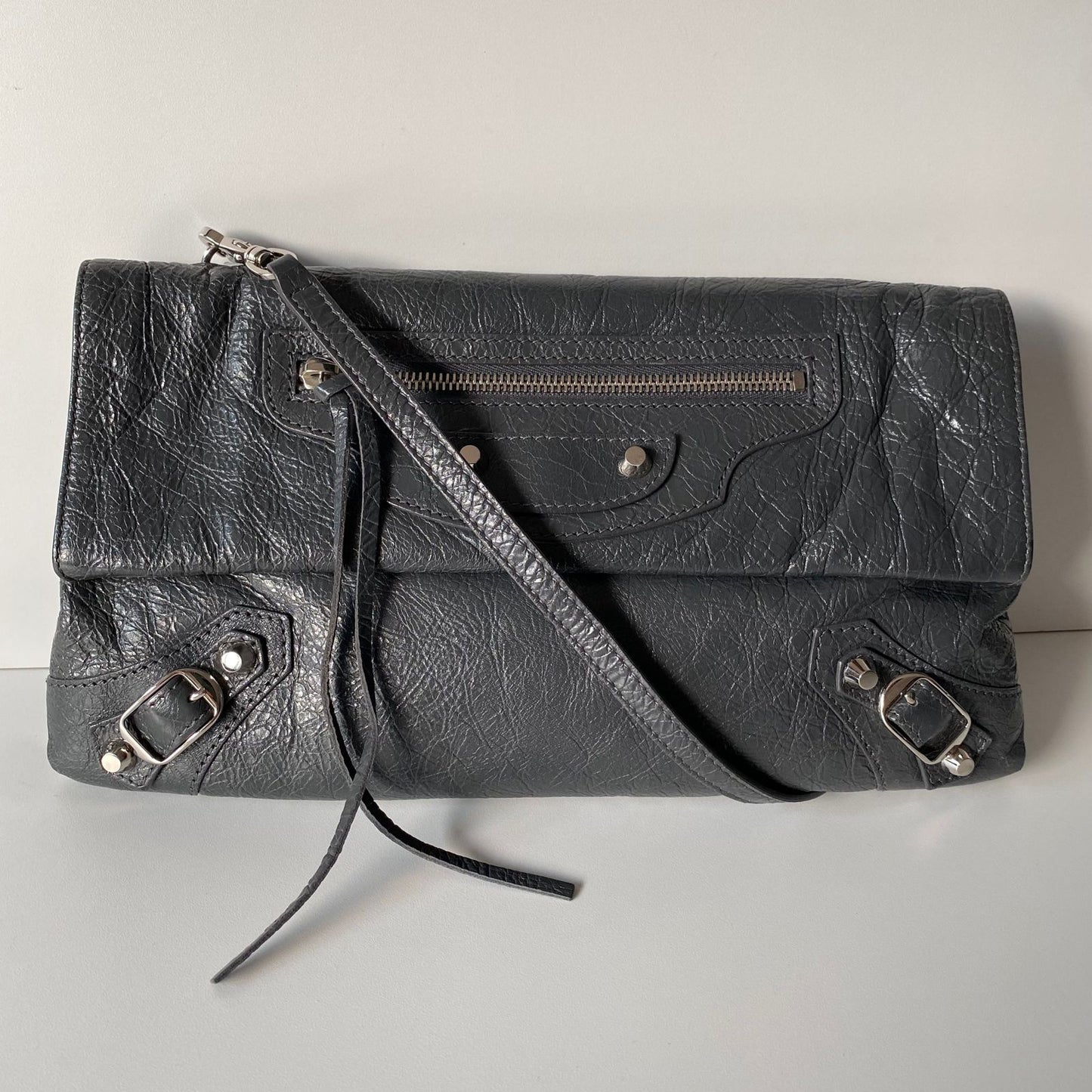 Balenciaga Envelope Clutch Dark Grey #A 2017