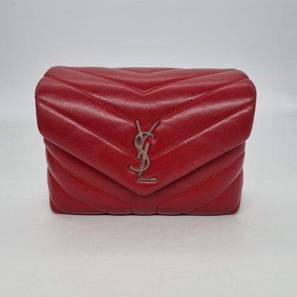 Yves Saint Laurent LouLou Toy Red SHW Size 20x7x14