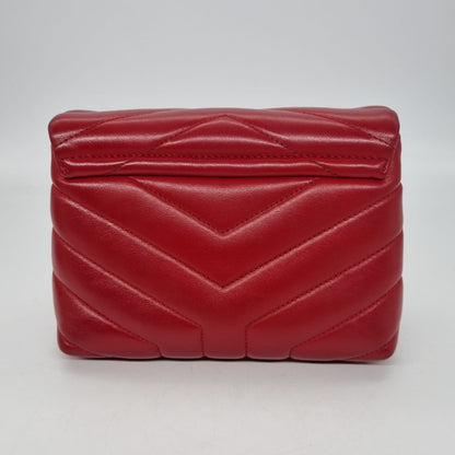 Yves Saint Laurent LouLou Toy Red SHW Size 20x7x14