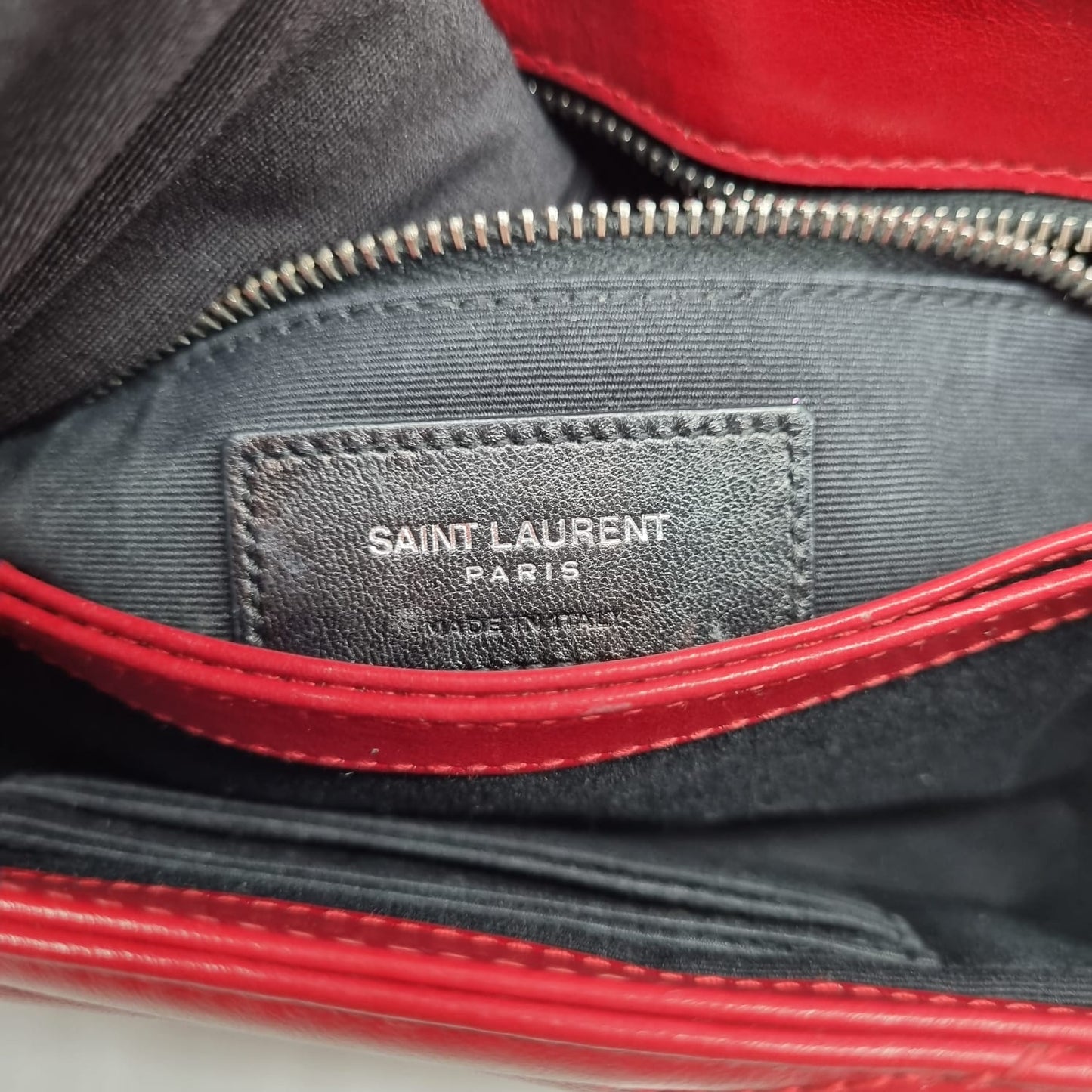 Yves Saint Laurent LouLou Toy Red SHW Size 20x7x14