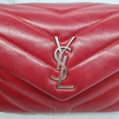 Yves Saint Laurent LouLou Toy Red SHW Size 20x7x14