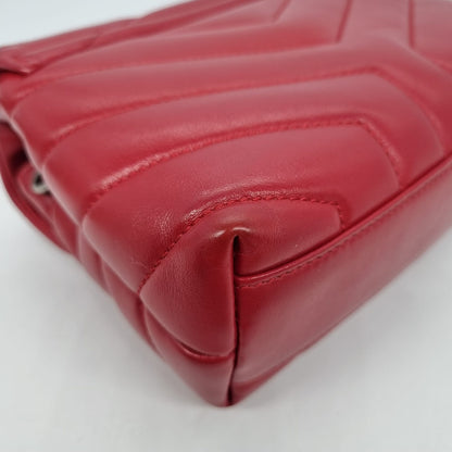 Yves Saint Laurent LouLou Toy Red SHW Size 20x7x14