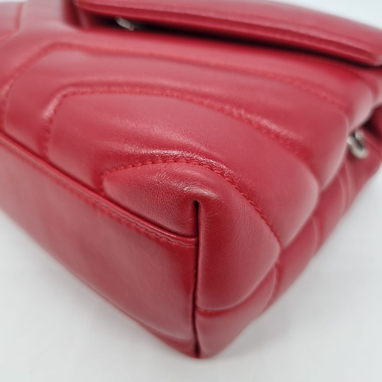 Yves Saint Laurent LouLou Toy Red SHW Size 20x7x14