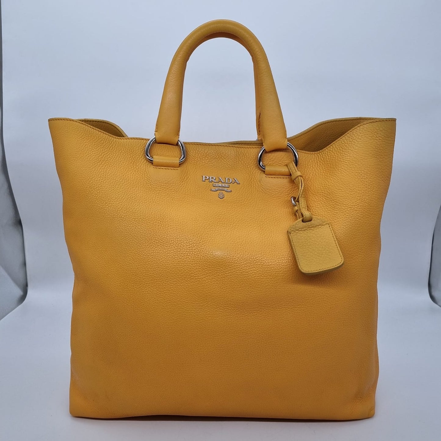 Prada Vitello Daino Leather Yellow Size 35x11x35