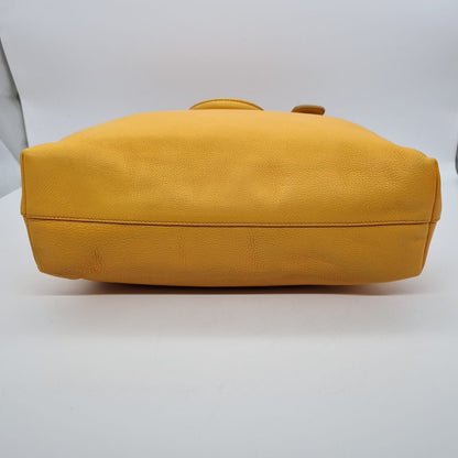 Prada Vitello Daino Leather Yellow Size 35x11x35