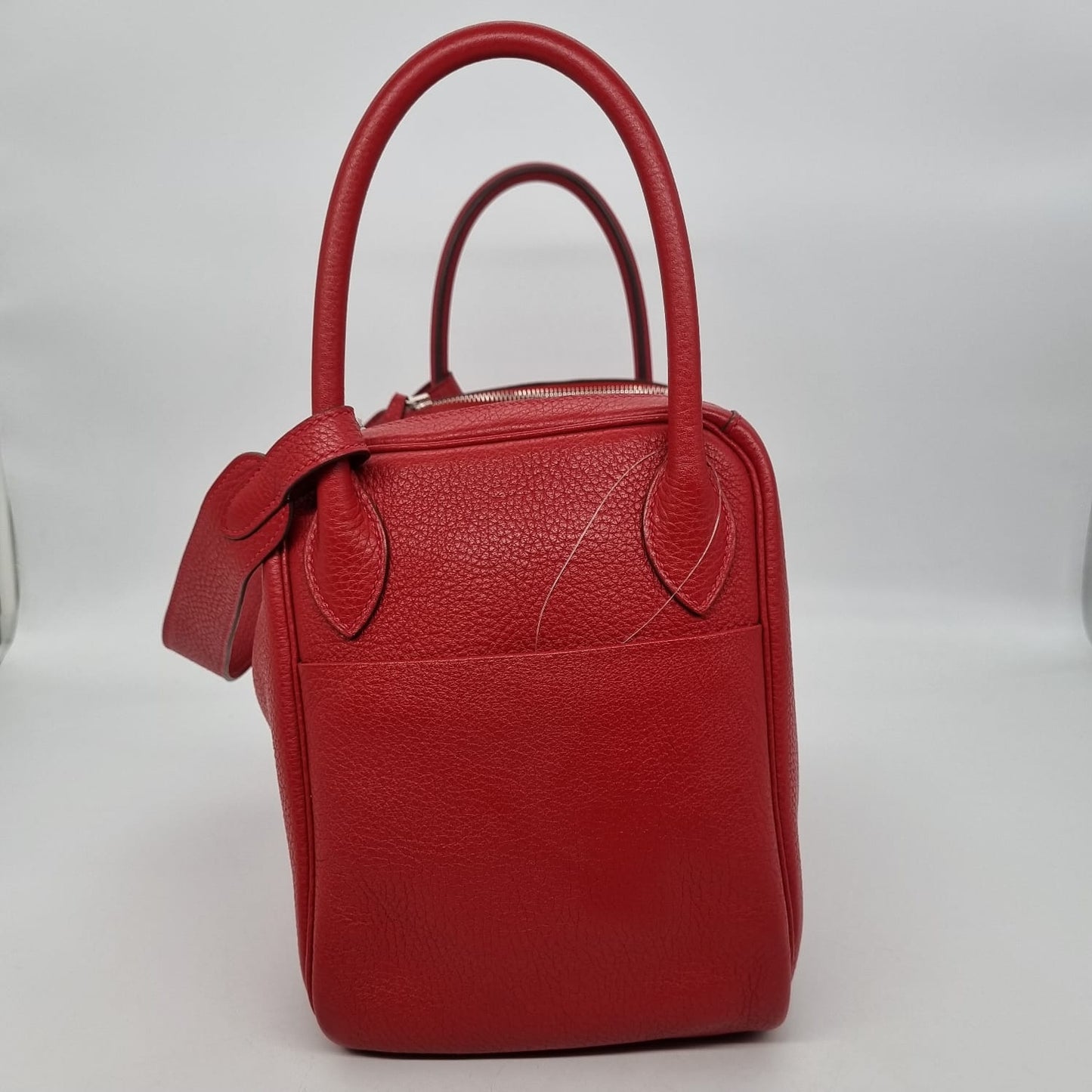 Hermes Lindy 30 Rouge Clemence PHW #X 2016 Size 30x15x20