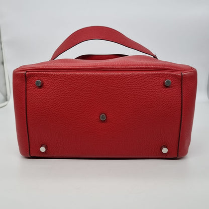 Hermes Lindy 30 Rouge Clemence PHW #X 2016 Size 30x15x20