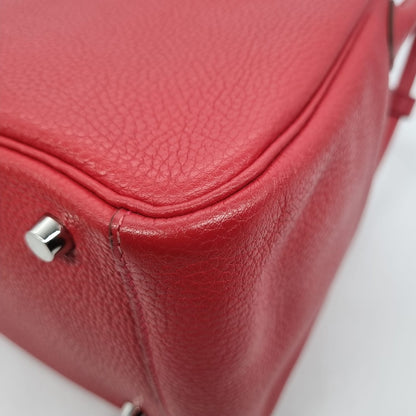 Hermes Lindy 30 Rouge Clemence PHW #X 2016 Size 30x15x20