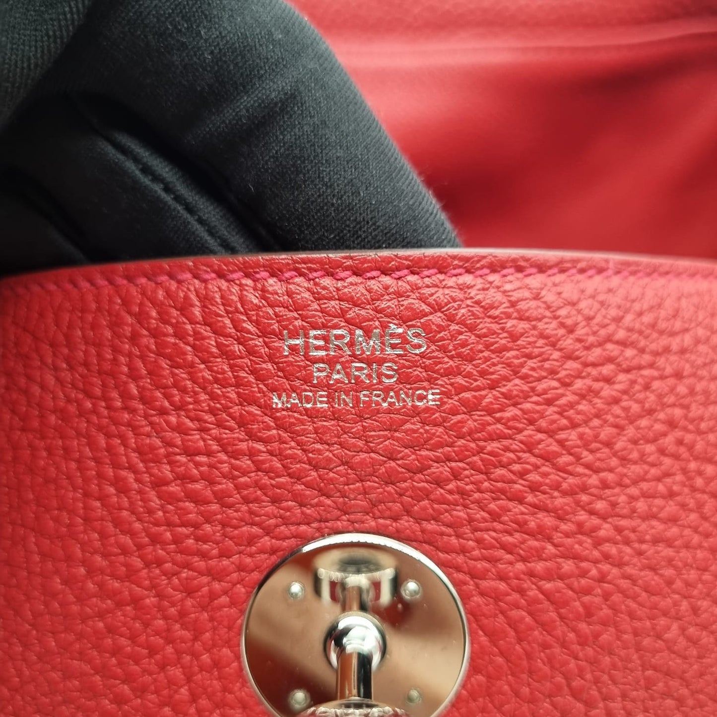 Hermes Lindy 30 Rouge Clemence PHW #X 2016 Size 30x15x20