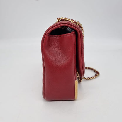 Chanel Rock The Corner Flap Bag Red #26