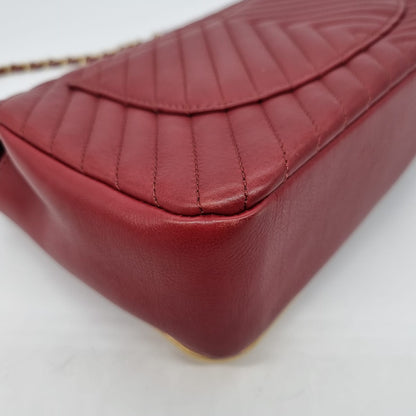 Chanel Rock The Corner Flap Bag Red #26