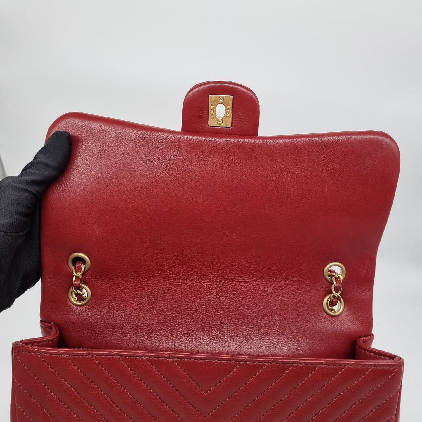 Chanel Rock The Corner Flap Bag Red #26