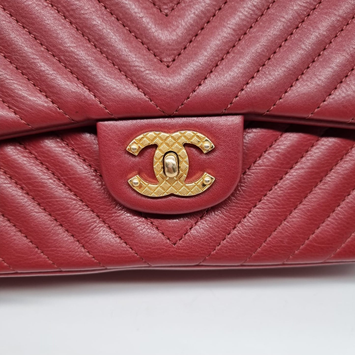 Chanel Rock The Corner Flap Bag Red #26