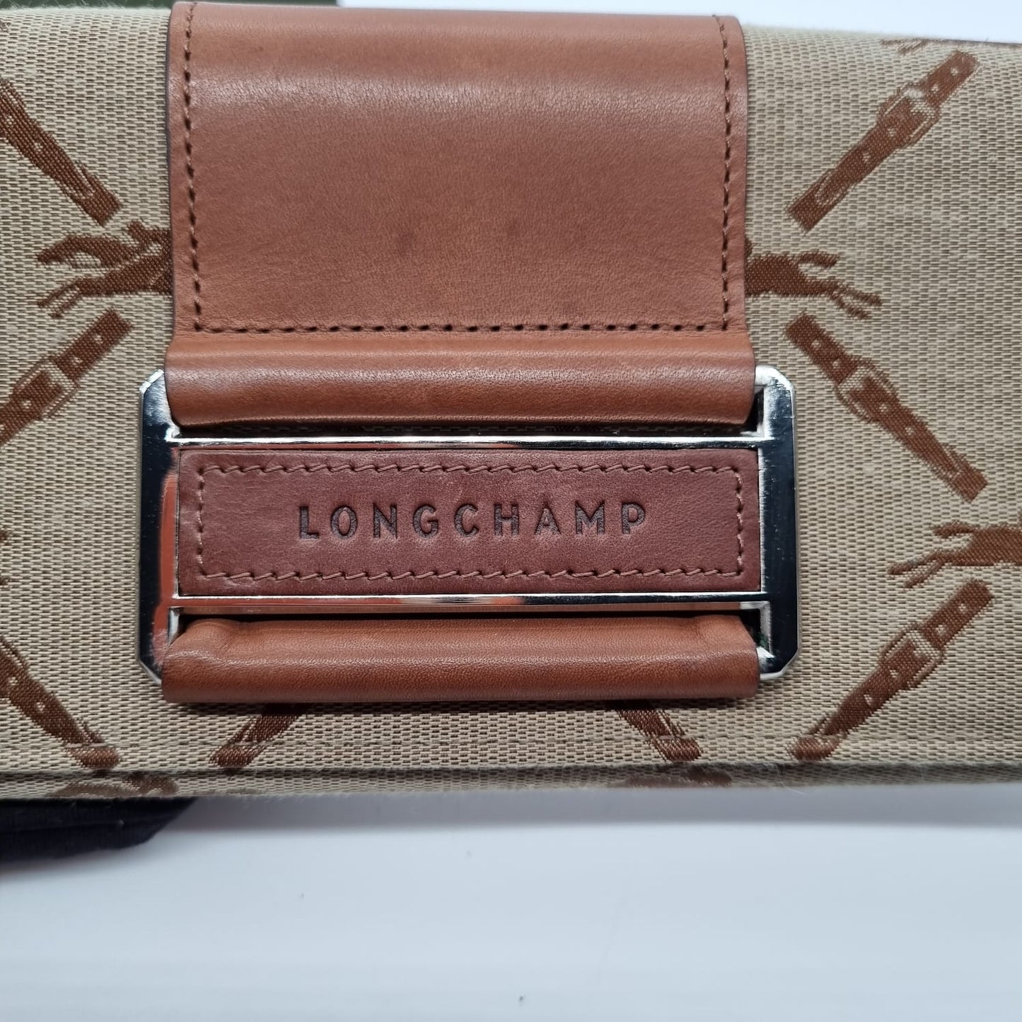 Longchamp Bifold Long Wallet Canvas 19x2x9