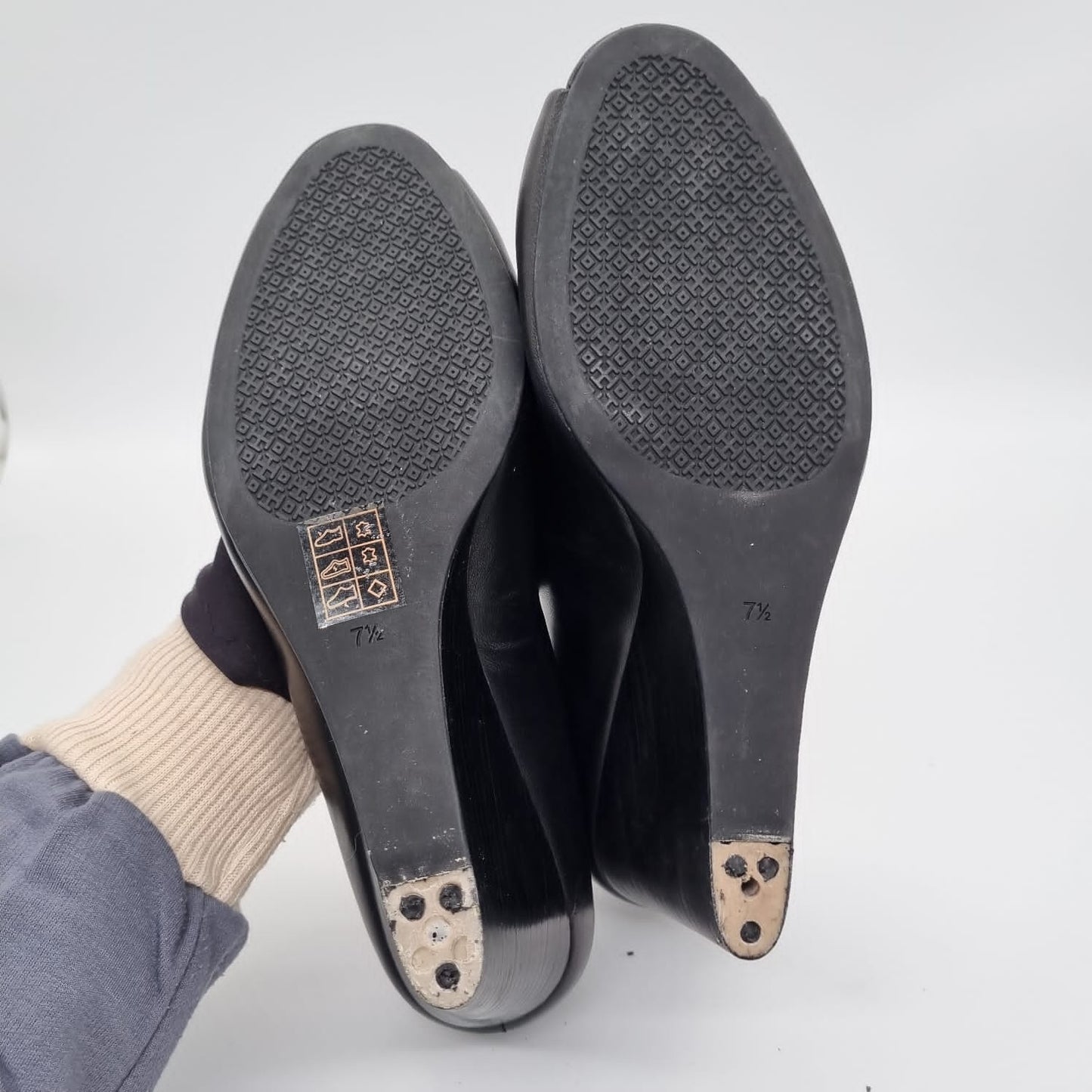 Tory Burch Wedges Black Size 7,5/23,5