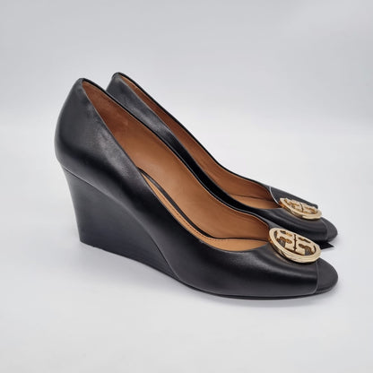 Tory Burch Wedges Black Size 7,5/23,5