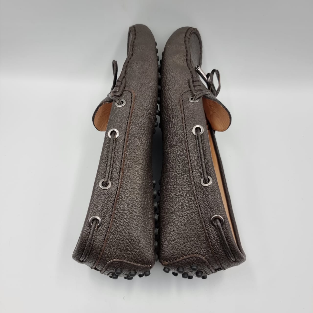 Tod's Gommini Slip On Leather Brown Size 37,5/25