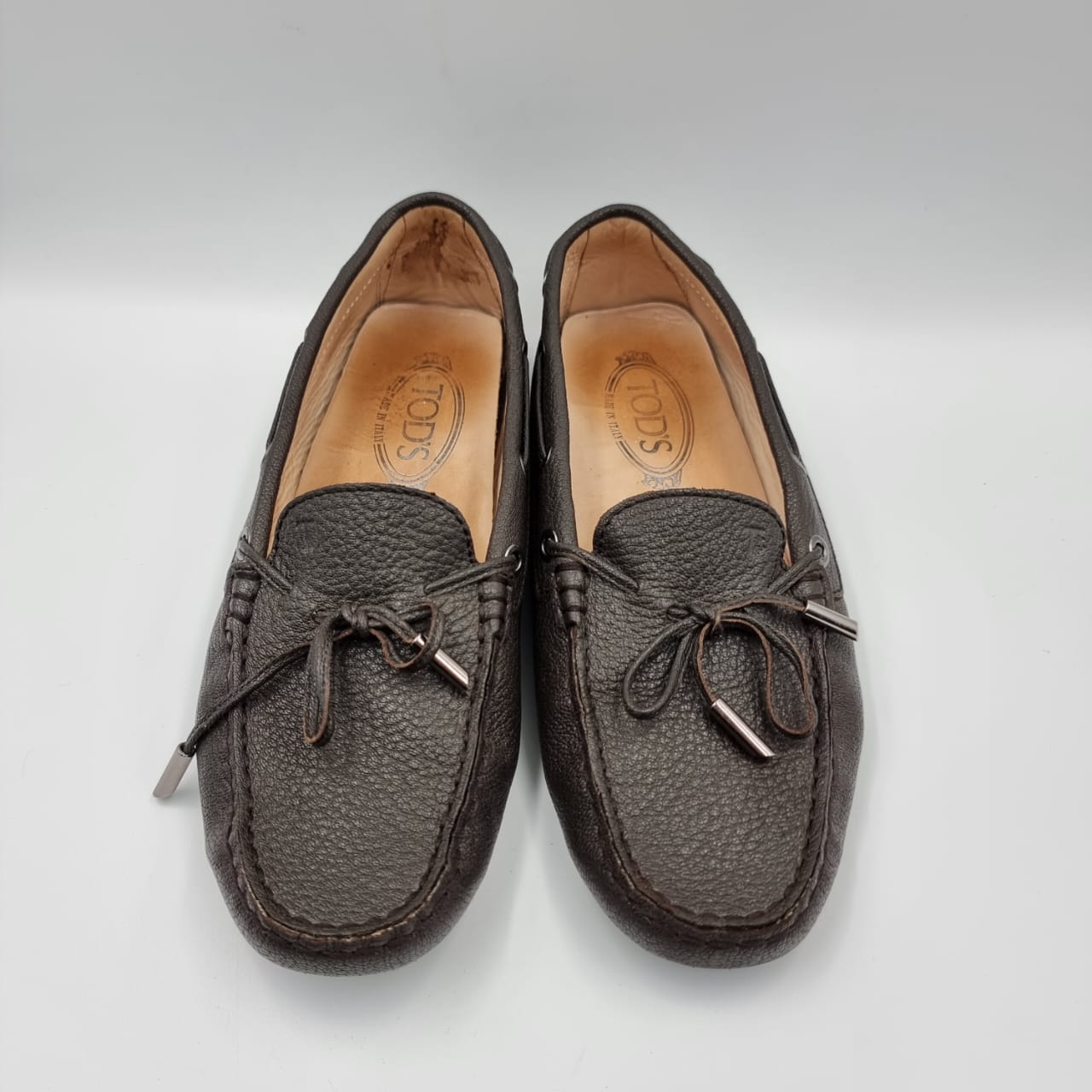 Tod's Gommini Slip On Leather Brown Size 37,5/25