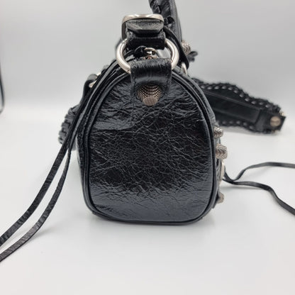 Balenciaga Mini City Le Cagole Black SHW #P 2023 Size 22x9x15