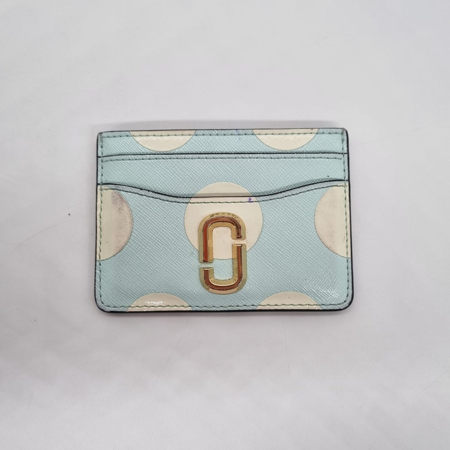 Marc Jacobs The Utility Snapshot Card Case Arctic Blue Polca Size 10x7