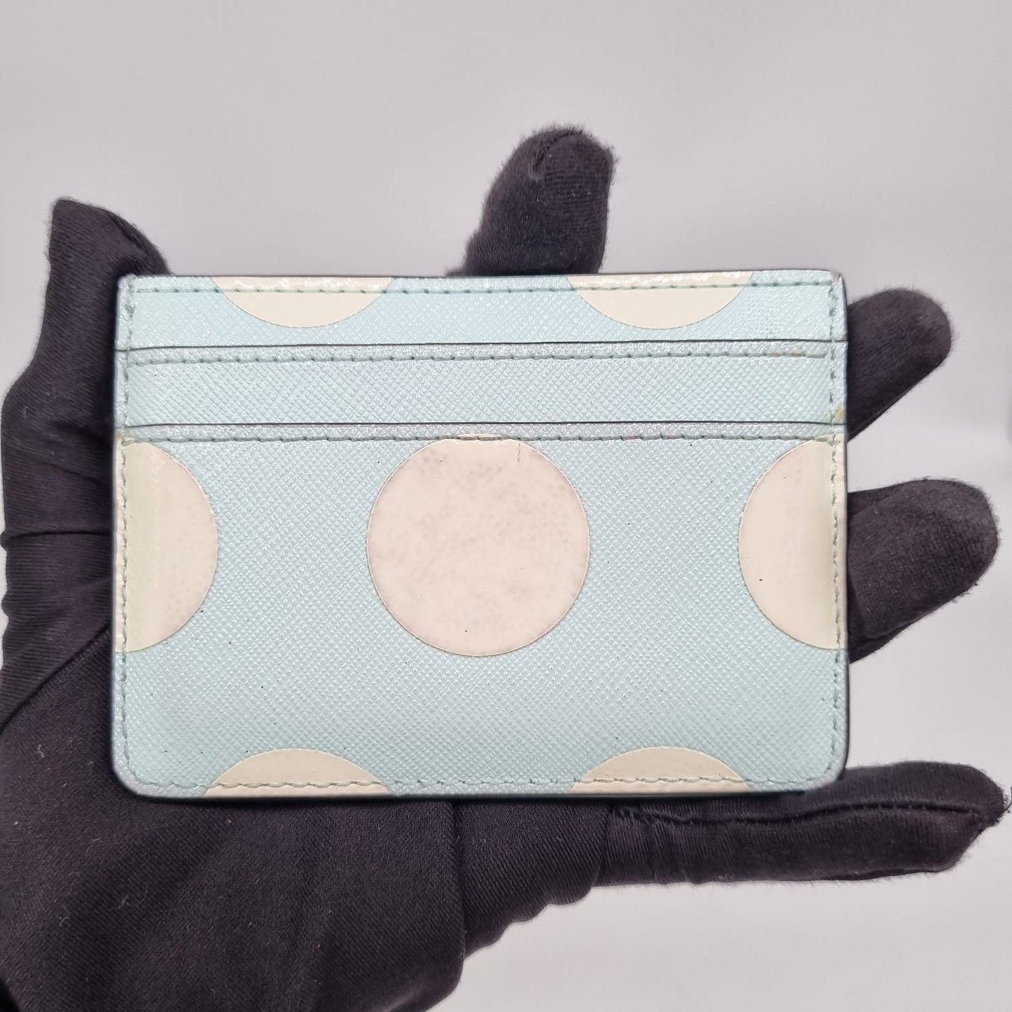 Marc Jacobs The Utility Snapshot Card Case Arctic Blue Polca Size 10x7