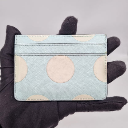 Marc Jacobs The Utility Snapshot Card Case Arctic Blue Polca Size 10x7