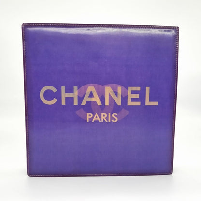 Chanel Vintage CC Holographic Vinyl Chain Shoulder Bag Purple #6 Size 20x5x20