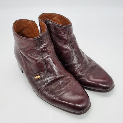 Bally Ankle Club Boots Leather Brown Size 5,5E/25,5