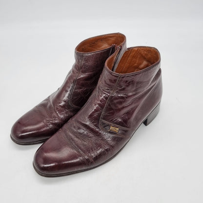 Bally Ankle Club Boots Leather Brown Size 5,5E/25,5