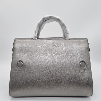 Dior Diorever Grey Metalic Top Handle Tahun 2018 Size 30x13x23