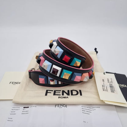 Fendi Tracolla Bicolor Strap P. 91cm