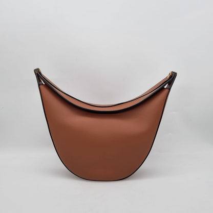 Loewe Luna Small Leather Shoulder Bag Tan 2023 Size 13x8x18