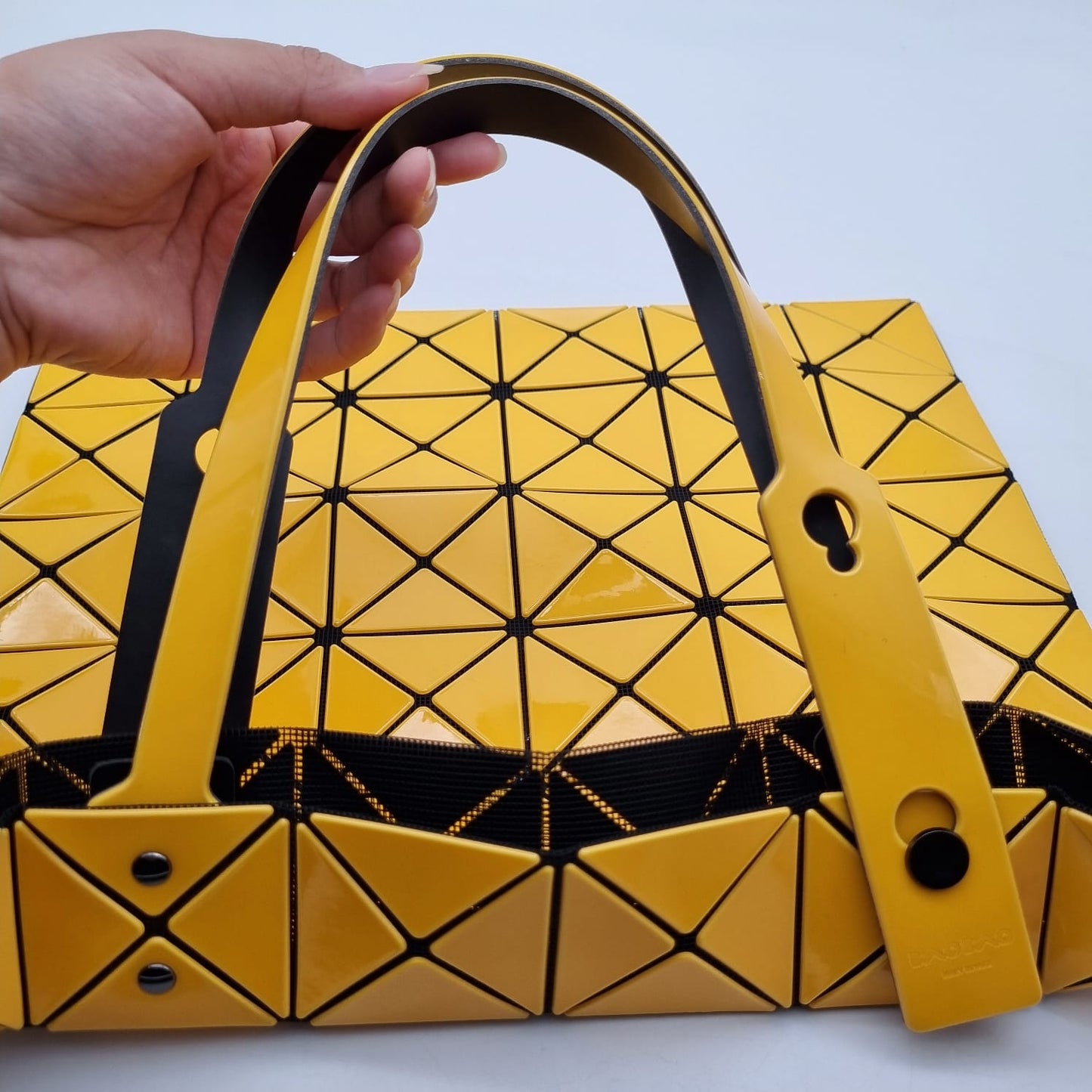 Bao Bao Issey Miyake Tote Yellow Size 34x34