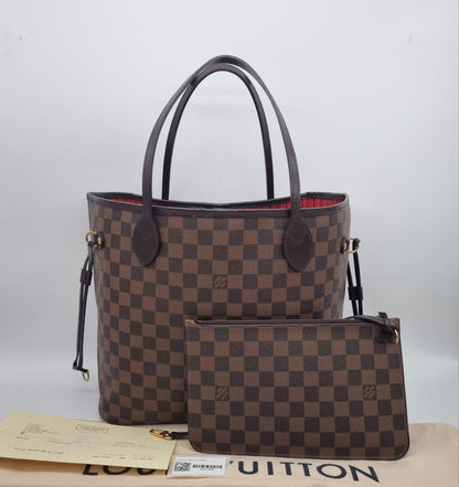 Louis Vuitton Neverfull MM Damier Ebene 2019 Size 31x16x28