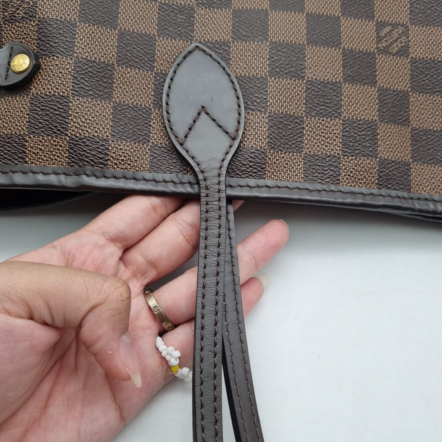 Louis Vuitton Neverfull MM Damier Ebene 2019 Size 31x16x28