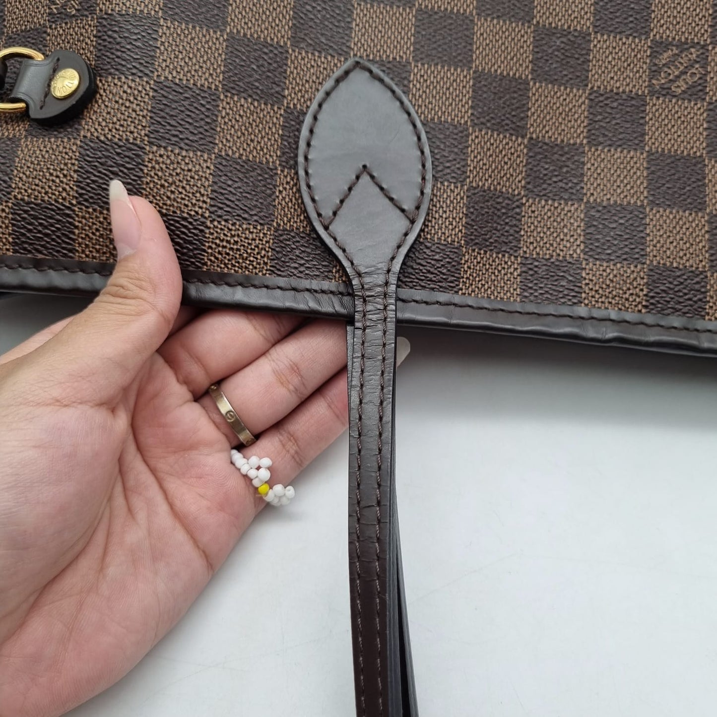 Louis Vuitton Neverfull MM Damier Ebene 2019 Size 31x16x28