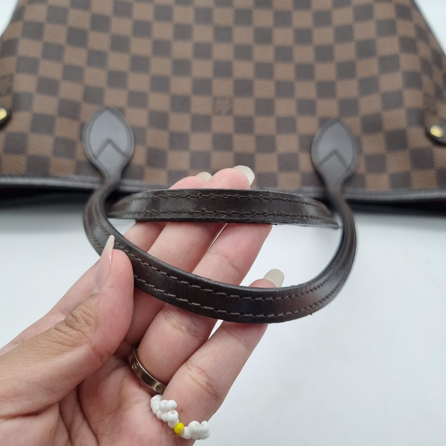 Louis Vuitton Neverfull MM Damier Ebene 2019 Size 31x16x28