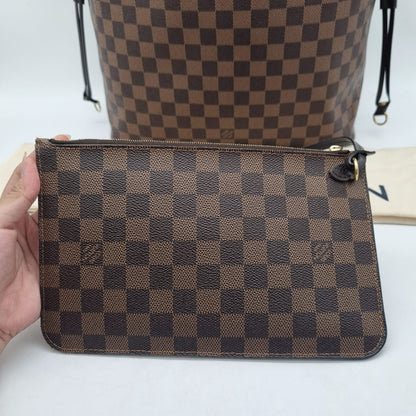 Louis Vuitton Neverfull MM Damier Ebene 2019 Size 31x16x28