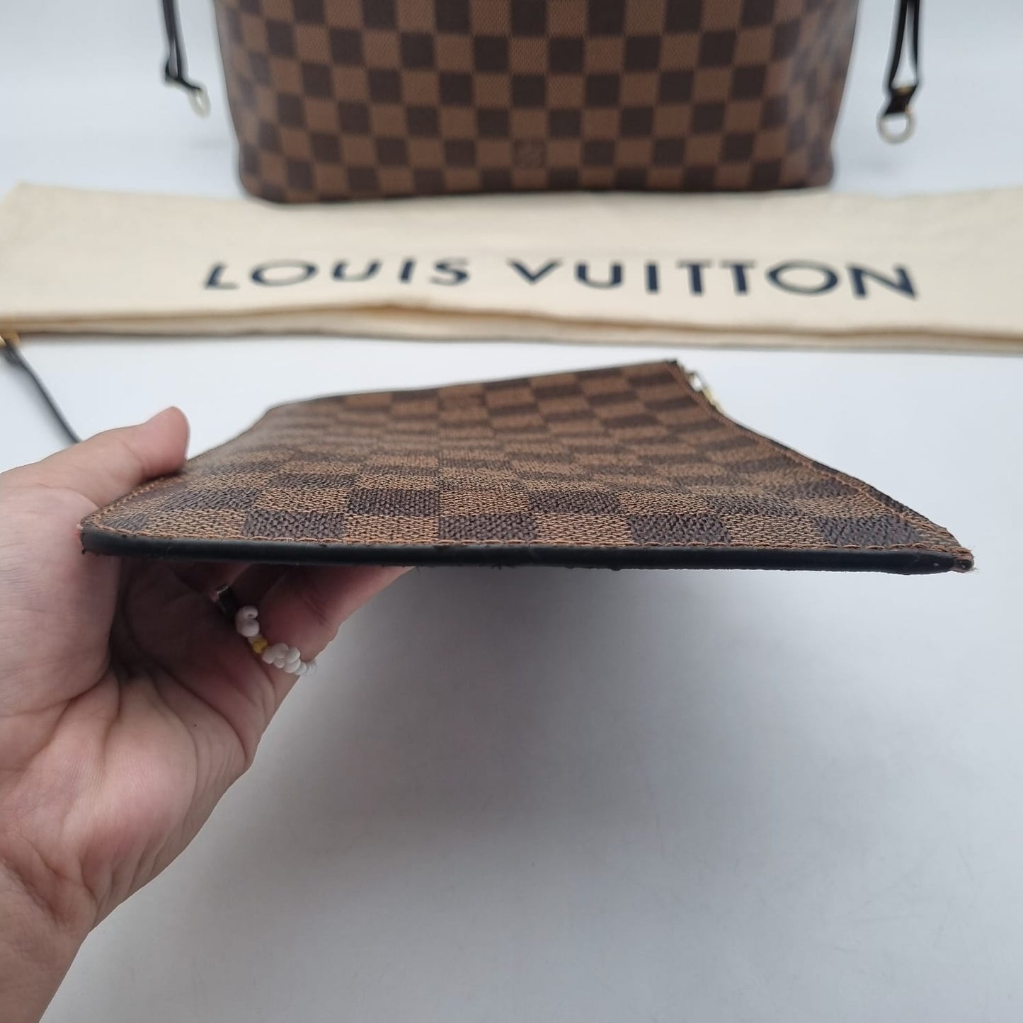 Louis Vuitton Neverfull MM Damier Ebene 2019 Size 31x16x28