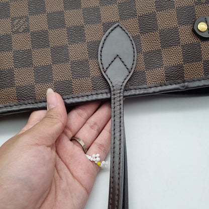 Louis Vuitton Neverfull MM Damier Ebene 2019 Size 31x16x28