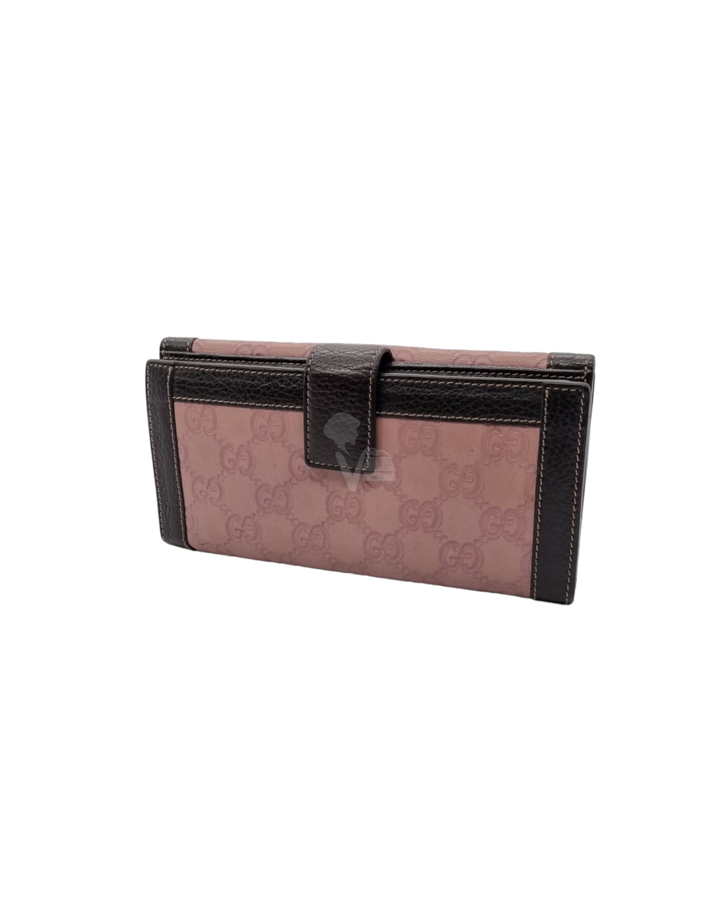 Gucci Guccisima Long Wallet Brown Pink Size 19x9