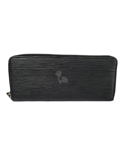 Louis Vuitton Long Wallet Epi Black 2016