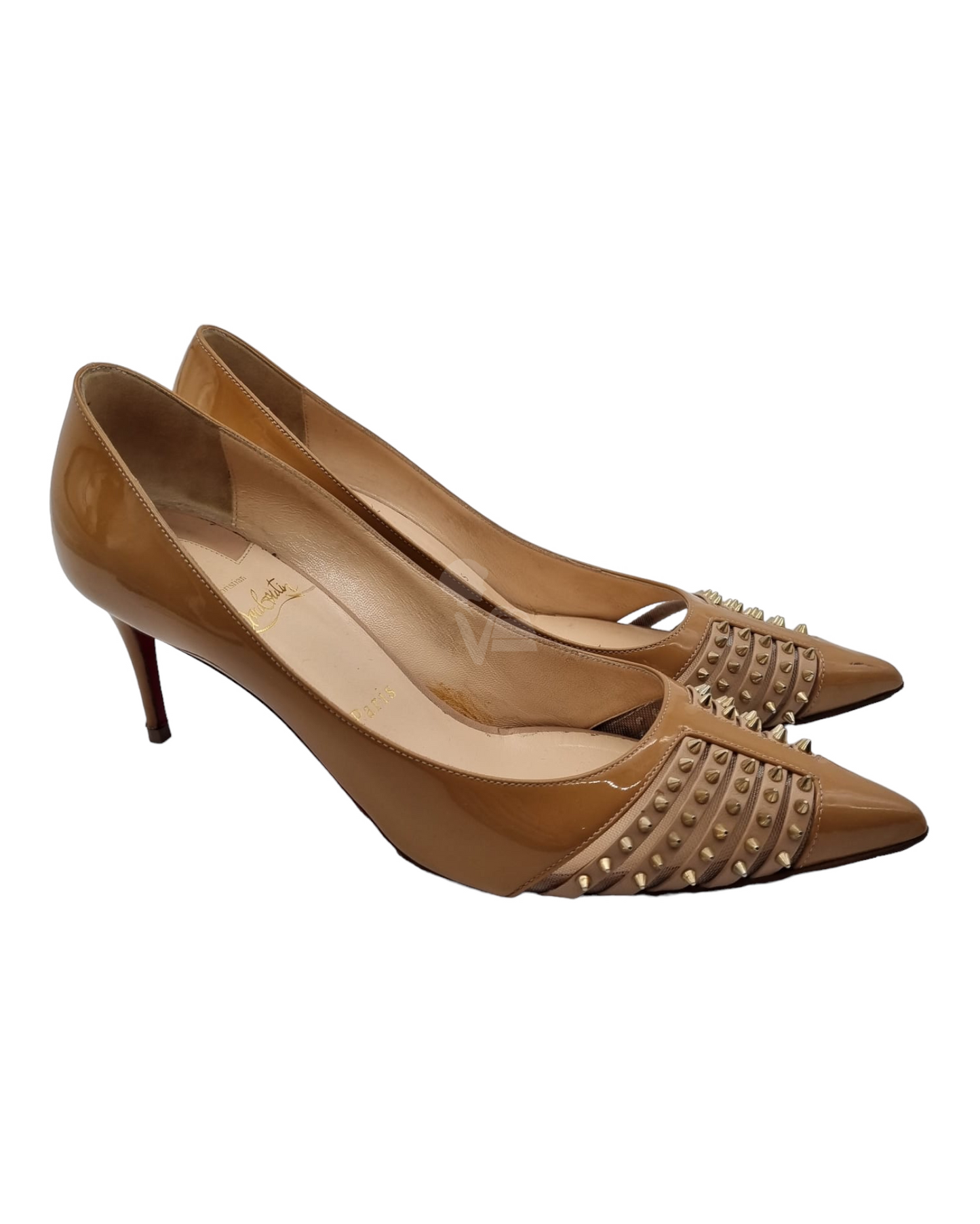 Christian Louboutin Bareta Patent Rete Size 38/25