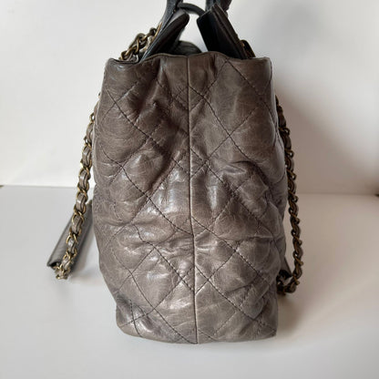 Chanel Stingray Bindi Medium Calfskin Tote Grey #16