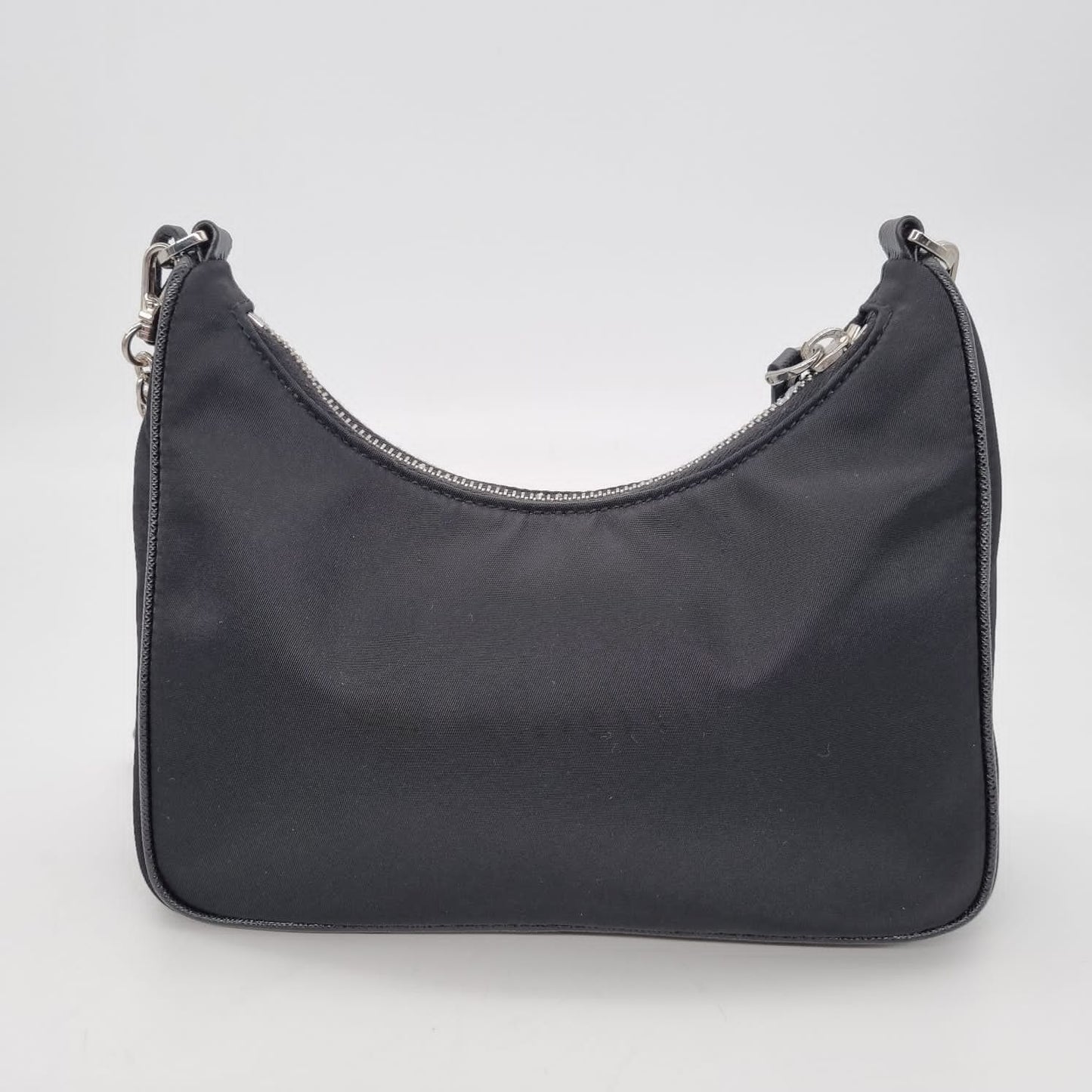 Prada Re-Edition Tessuto Saffiano Black 2020 size 22x6x16