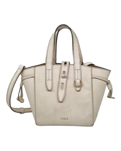 Furla Net Mini Tote Broken White size 18x11x18 tahun 2022